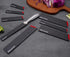WELLSTAR Knife Edge Guards Set, 8 Piece Universal Blade Covers, BPA Free ABS Protective Blade Sheaths, Non-Scratch Felt Lining Kitchen Knives Cove...