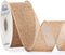 Ribbli Burlap Ribbon Continuous 20 Yard 2.5 Inch Natural Wired Ribbon for Wreaths,Big Bows,Tree Decoration,Outdoor Decoration...