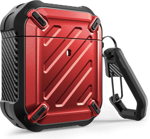 SUPCASE Unicorn Beetle Pro Series Case Designed for Airpods 1 & 2, Full-Body Rugged Protective Case with Carabiner for Apple Airpods 1st & 2nd (Re...