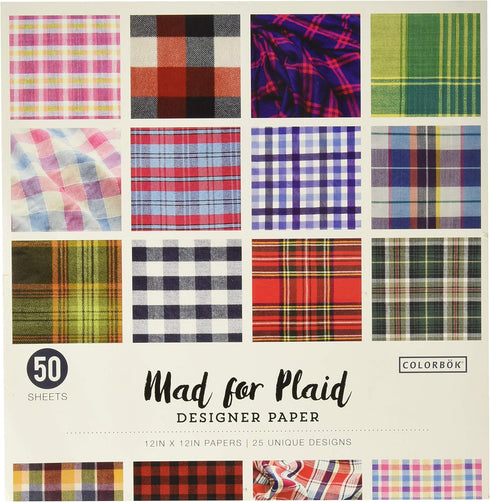 12in Designer Paper Mad for Plaid (Style may vary), Bright Ideas, 12" X 12"...