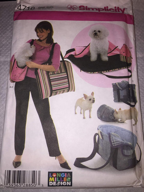 Simplicity Pattern 4716 Longia Miller Design Pet Accessories...
