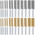 24 Pieces Bore Brush for Drill Wire Bore Brush Set Wire Cleaning Brush Set Stainless Steel Cleaning Brush for Power Drill Impact Driver (Stainless...