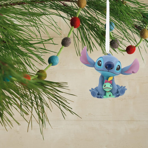 Hallmark Disney Lilo & Stitch Stitch with Scrump Christmas Ornament...