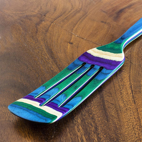 Totally Bamboo Baltique Mumbai Collection 13" Wooden Spurtle Cooking Utensil, Safe for Nonstick...