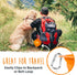 Mighty Paw Collapsible Travel Dog Bowl Set - Silicone Food and Water Bowls - Bonus Carabiner Clip - Ideal Hiking Bowl - Camping - Walking - Lightw...