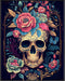 Posterizer 1 pcs-chinoiserie sugar skull with pink roses-Abstract & Modern Art-Holiday Poster Collection-Living Room Bedroom Decor- UNFRAMED Wall ...