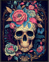 Posterizer 1 pcs-chinoiserie sugar skull with pink roses-Abstract & Modern Art-Holiday Poster Collection-Living Room Bedroom Decor- UNFRAMED Wall ...