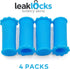 LeakLocks® Toiletry Skins™ Elastic Sleeve for Leak Proofing Travel Container in Luggage. For Standard and Travel Sized Toiletries. Reusable Access...