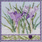 Mill Hill Crocuses Beaded Counted Cross Stitch Kit Buttons & Beads 2024 Winter Series MH142436, 5.25" x 5.25", Multi...