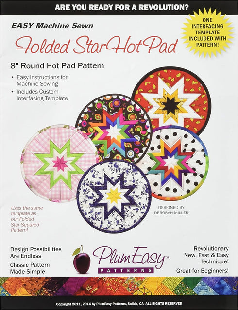 PlumEasy Patterns Rounded Folded Star Hot Pad (PEP101)...