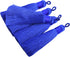 KONMAY 10pcs 3.4''(8.5cm) Handmade Imitation Silk Tassels with Hanging Loop for Jewelry Making (Royal Blue)...