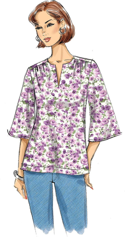 Butterick B6688E5 Easy Semi-Fitted Women's Blouse Sewing Patterns, Sizes 14-22...