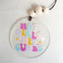 Talataca Hot Girls Hit Curbs 2D Flat Car Ornament & Wood Beads, Funny Quote Beaded Rear View Mirror Accessories, Retro Rearview Hanging Charm, Chr...