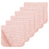Looxii Muslin Burp Cloths 100% Cotton Muslin Cloths Large 20''x10'' Extra Soft and Absorbent 6 Pack Baby Burping Cloth for Boys and Girls Shell Pi...