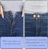 6PCS Extender Button for Jeans Pants, Silicone Pants Waist Extender Button No Sew Metal Adjustment Pants Waist Extension for Trousers Collars, Cuf...
