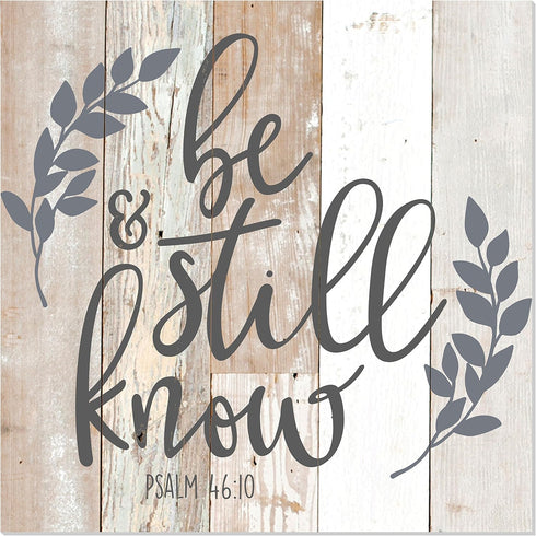 Be Still And Know That I Am God Rustic Wall Sign 12x12...