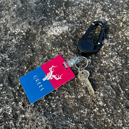 Badge Clips Retractable, Badge Holder Clip, Retractable Badge Holders, Heavy Duty Badge Reel, Retractable Keychain with Carabiner and Key Ring (Bl...