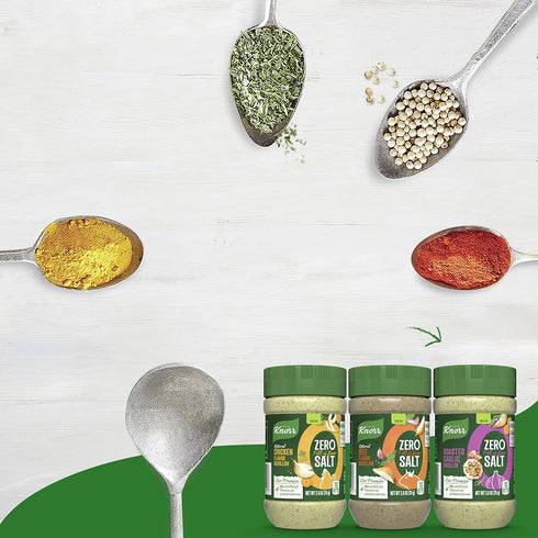 Knorr Zero Salt Powder Bouillon For Sauces, Gravies And Soups, Natural Beef Flavor Bouillon With No Artificial Flavors Or Preservatives 2.6oz...