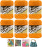 Bulk Buy: Lily Sugar'n Cream Yarn 100% Cotton Solids and Ombres (6-Pack) Medium #4 Worsted Plus 4 Lily Patterns (Hot Orange 01628)......