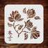 Stencils for Walls: Magnolia Stencil, 8.5 x 8.5 inch (M) - Classic Flower Floral Ancient Tree Stencils for Painting Template...