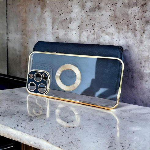 JALYA'S Compatible with MagSafe, for Apple iPhone 15 Pro case, Phone case iPhone 15 pro Gold...