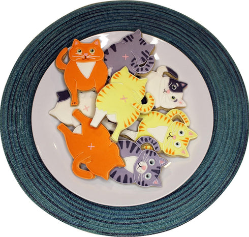 Chonky Kitty Cookie Cutter Set - 2 Pieces - Large 4" Size - Front and Back Cat Butt Cookie Cutters - Baking Supplies - Fondant - Candy - Sandwich ...