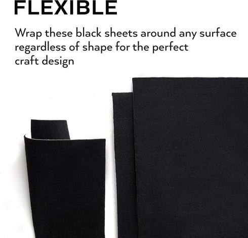 ARTEZA Black Craft Felt Sheets, 8.3 x 11.8 Inches, Set of 20, Stiff Non Woven Felt Fabric for Sewing and DIY Projects...