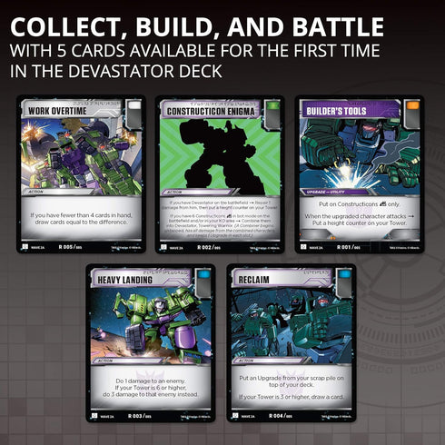 Transformers TCG: Devastator Deck | Ready-to-Play Deck | 46 Cards Incl. Devastator’s Combiner Team...