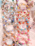 PIPITREE 16PCS Crystal Bracelet Beaded Bracelets for Women, Colorful Stackable Stretch Beads Bracelets Healing Crystals Rhinestone Spacers Anxiety...