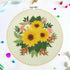 Bonroy 4 Sets Embroidery Kit for Beginners,Embroidery Kit for Art Craft Handy Sewing Include Embroidery Clothes with Pattern,Embroidery Hoops, Ins...