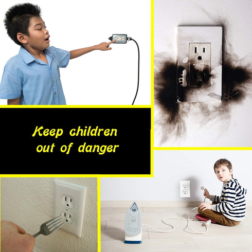 50 Pack - Outlet Plug Baby Safety Covers - Protect Little Kids from Electrical Danger with Child Proof Socket Caps - White - Driddle...
