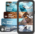 iPhone 13 Waterproof Case- IP68 Waterproof Full Body Double Layer Shockproof Built-in Screen Protector Outdoor Underwater Scratch Resistant Waterp...