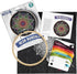 Leisure Arts Embroidery Kit 6" Neon Mandala- cross stitch kits for beginners - embroidery kit for beginners - embroidery kits for adults - embroid...