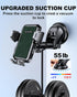 Suction Cup Car Phone Mount for Windshield/Dashboard, Hand Free Mobile Phone Holder for Car, Universal Cell Phone Holder Stand for iPhone 15 14 13...