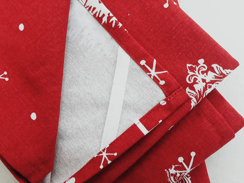Set of 3 Tea Towels, Christmas Forest, 100% Cotton Tea Towels, Size 18x28 Inch. Perfect for Thanks Giving, Christmas and Other Holiday Season....