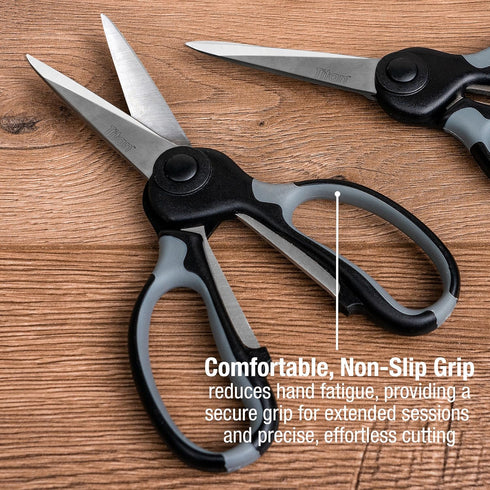 Titan Industrial Grade Heavy Duty Scissors Multipurpose Shears for Sewing and Crafting Durable Easy to Use Stainless Steel Blades with Comfortable...