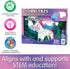 The Learning Journey Techno Tiles - Magical Unicorn | Construction Project with 100+ Building Pieces | STEM Projects for Kids Ages 5-10 | Engineer...