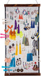 FEQO Earring Organizer Hanging Mesh Earrings Holder Wall Mounted Earring Hanging Jewelry Display Organizer with 20 Pieces S Shape Black Hooks (24 ...