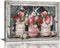 Farmhouse Canvas Wall Art Rusitc Pink Rose Wall Decor Flower Mason Jar Hummingbird Pictures Painting Prints Framed Decor Country Home Artwork for ...