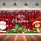 Irenare Christmas Banner Backdrop Santa Claus Reindeer Merry Christmas Banner Indoor for Xmas Holiday Party Photo Booth Photography Wall Hanging D...