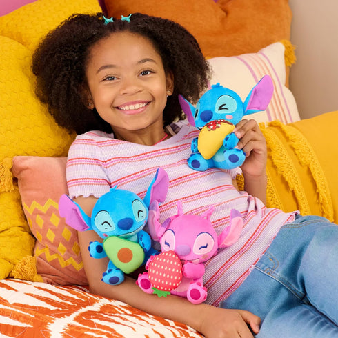 Disney Stitch Small 7-inch Plush Stuffed Animal, Angel with Strawberry, Kids Toys for Ages 2 Up by Just Play...