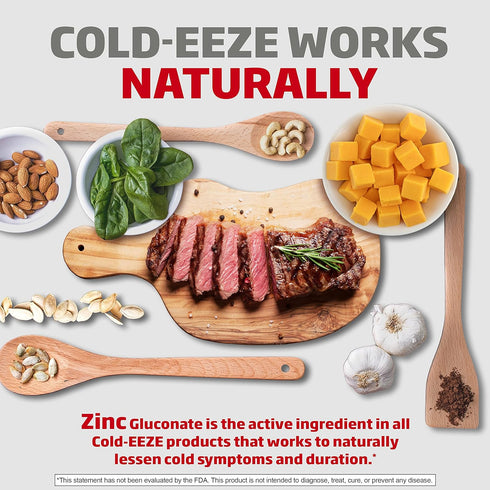 Cold-Eeze Plus Defense Natural Manuka Honey Lemon Zinc Lozenges, Homeopathic Cold Remedy, Shortens Common Cold Symptoms, Promotes Immune Health, S...