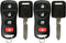 KeylessOption Keyless Entry Remote Fob Uncut Blank Car Ignition Key for Nissan Infiniti KBRASTU15 (Pack of 2)...