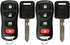 KeylessOption Keyless Entry Remote Fob Uncut Blank Car Ignition Key for Nissan Infiniti KBRASTU15 (Pack of 2)...