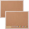Aodaer Pack of 2 Cork Board Bulletin Board Notice Pin Board Square Pin Board Wall Mounted Cork Board for Office Home and School, 15.7 x 12 Inches,...