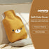 samply Hot Water Bottle with Cute Fleece Cover, 2Liter Water Bag for Hot and Cold Compress, Hand Feet Warmer, Neck and Shoulder Pain Relief, Brown...