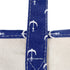 DALIX 22" Shopping Tote Bag Heavy Cotton Canvas (Zippered) Navy Blue Anchor...