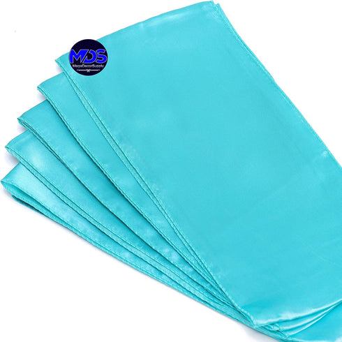 MDS Pack of 25 PCS Satin Chair Sashes Charmeuse Sateen Dining Chair Bows Ribbon Ties Back Sash for Wedding Party Birthday Home Hotel Restaurant Ba...