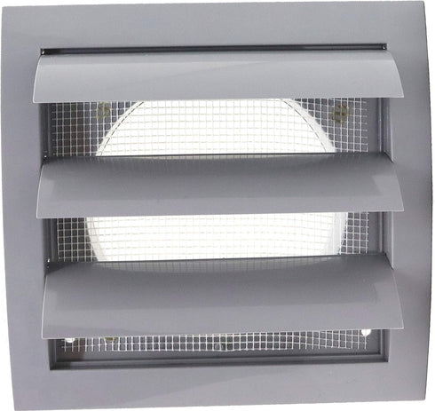 Gray Exhaust Hood Vent 4'' Inch with Built-in Pest Guard Screen and Flange, White, Air Vent Cover, HVAC Exhaust Vent Duct Cover, Exhaust Cap