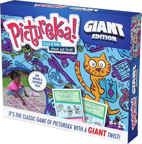 Pictureka Giant Board Game - Fun Family Game with Big Mat & Cards for Kids Ages 6+...
